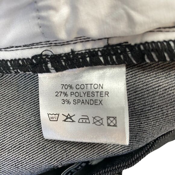 The Main Street Exchange Skirt Womens 6 Black Denim Stretch Regular Fit - Picture 5 of 14